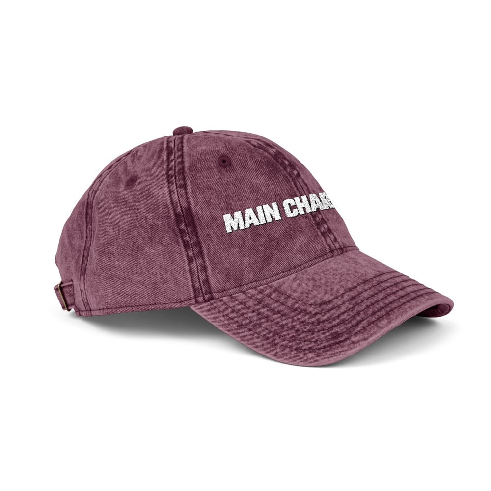 Image of Unisex Main Character Vintage Embroidered Cap