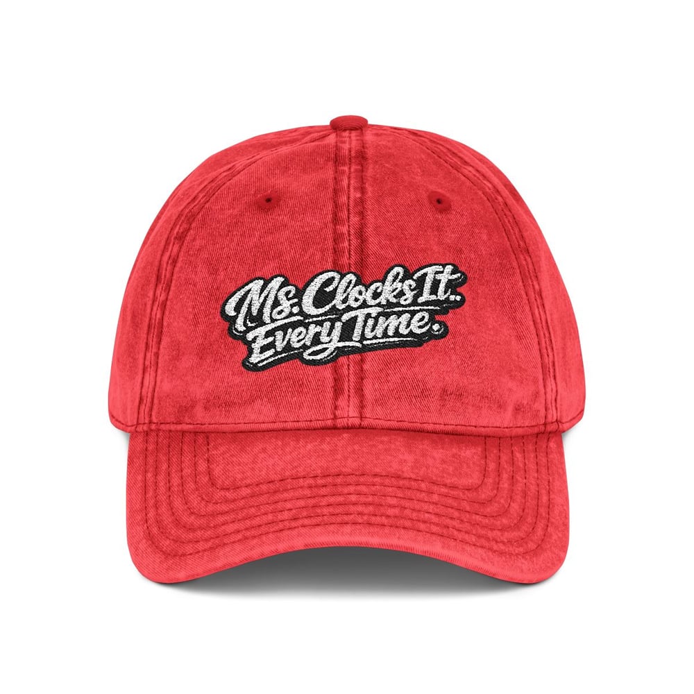 Image of Ms. clocks it everytime Vintage Cap (Embroidery)-4abab16d