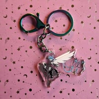 Image 1 of Infinity miku double-sided keychain