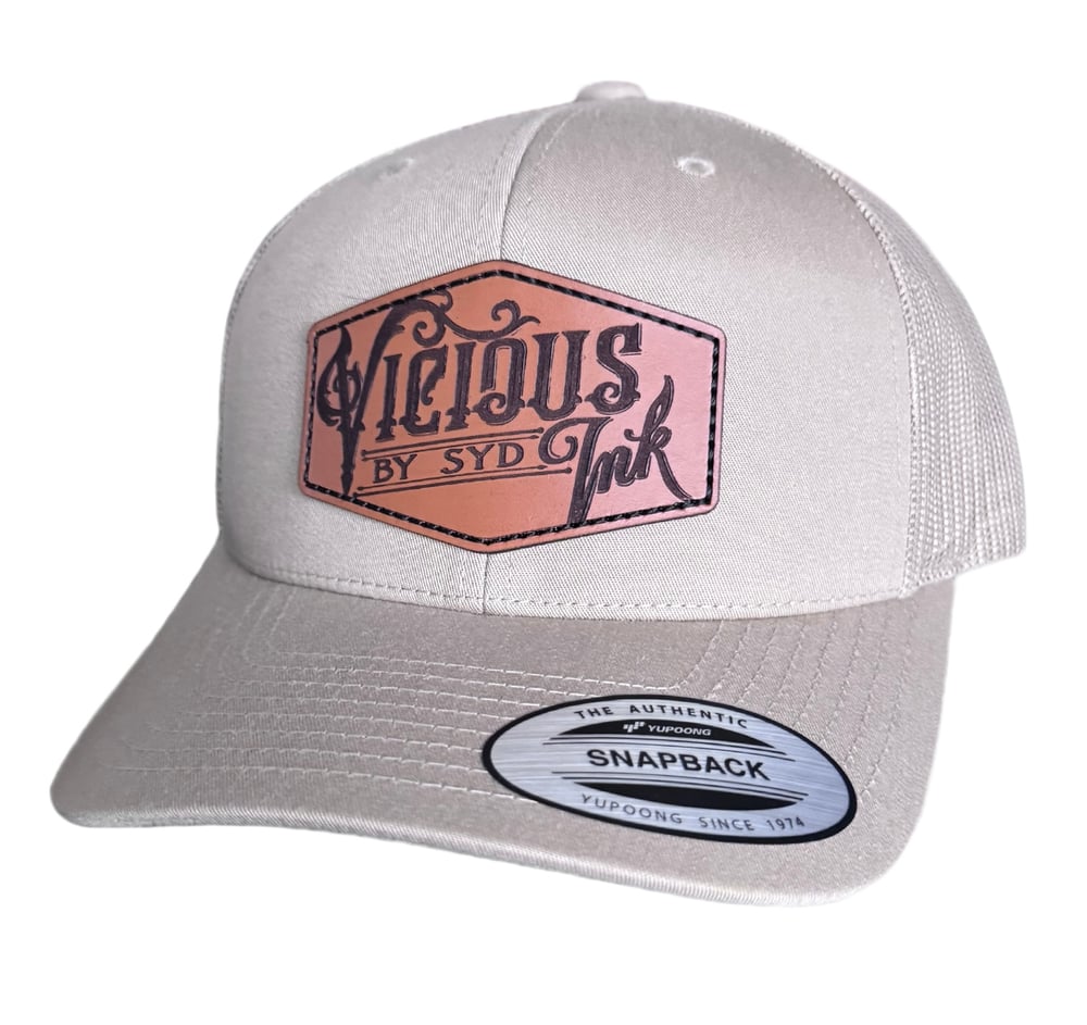 Image of Leather Patch SnapBack Tan/Tan