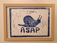 Image 4 of Houten lijst A4 (voor fotoprints, lino)