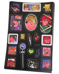 Image 1 of Stardust Crusaders Stickersheet