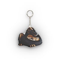 Image 1 of Giant Dark Dragon Lounger Cushions Plush Keychain
