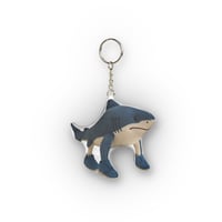 Image 2 of Tralalero Meme Brainrot Custom Shape Mini Plush Keychain
