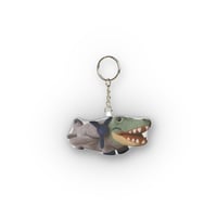 Image 2 of Giant Polar Bear Lounger Cave Plush Mini Plush Keychain-22a1a658