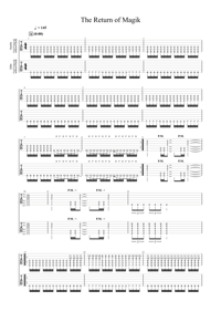 Image 2 of Guitar Tabs - The Return of Magik Full Album