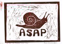 Image 16 of As Slow As Possible - Linocut print