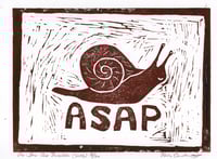 Image 18 of As Slow As Possible - Linocut print