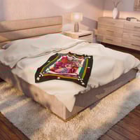 Image 4 of February Lap Plush Blanket