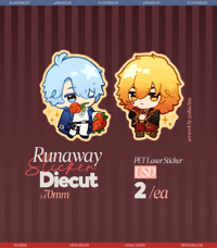 Image 1 of [MODEL AU] Runway PhaiDei Clear Diecut Sticker