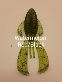 Watermelon Red/Black Flake 4 inch bug
