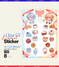 Image 1 of [CHEF AU] Tea Time PhaiDei Clear Kisscut Sticker