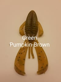 Green Pumpkin-Brown 4 inch bug