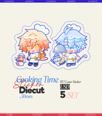 Image 1 of [CHEF AU] Cooking PhaiDei Clear Diecut Sticker