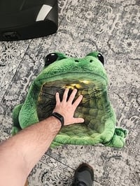 Image 5 of Giant Frog Lounger Plush Cushion Custom Shaped Pillow | Frog Shaped Pillow