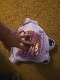 Image 2 of Giant Purple Frog Lounger Bed Pillow