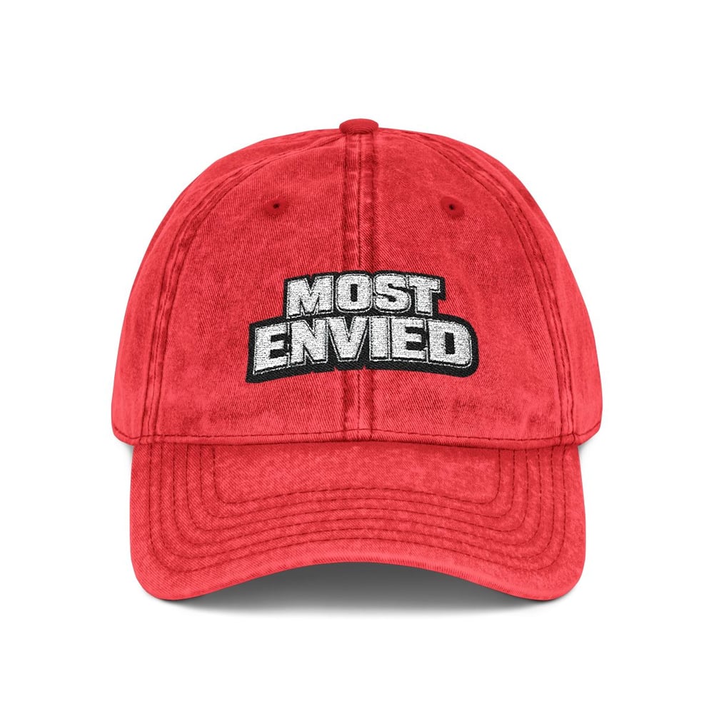Image of Vintage Embroidered Cap — "Most Envied" Washed Baseball Hat