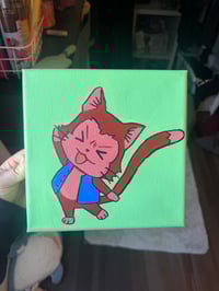 Image 2 of “Lector” 8”x8” Acrylic Painting 