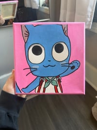 Image 2 of “Happy” 8”x8” Acrylic Painting