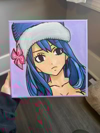 Image 2 of “Juvia” 10”x10” Acrylic Painting 