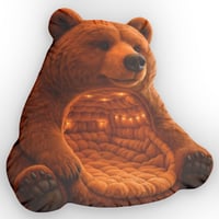 Image 1 of Giant Bear Lounger Cave Plush pillow | Custom Shaped Pillow