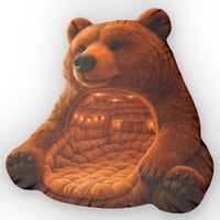 Image 3 of Giant Bear Lounger Cave Plush pillow | Custom Shaped Pillow