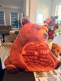 Image 2 of Giant Bear Lounger Cave Plush pillow | Custom Shaped Pillow