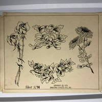 Image 1 of 1976 Spaulding & Roger’s production flash sheet flowers 