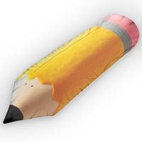 Image 1 of Giant Pencil, Back To School Gift, Plush Shaped Pillow
