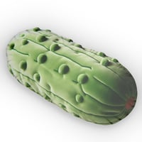 Image 1 of Giant Pickle Plush Pillow — Fun Food-Shaped Decorative Pillow