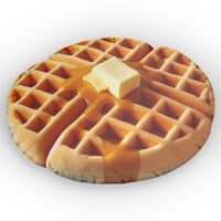 Image 1 of Waffle Plush Shaped Pillow — Cozy Breakfast-Inspired Decorative Pillow