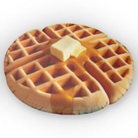 Image 3 of Waffle Plush Shaped Pillow — Cozy Breakfast-Inspired Decorative Pillow