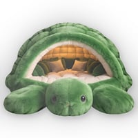 Image 2 of Giant Turtle Shell Lounger Plush Pillow Custom Shaped Pillow | Turtle Cushion
