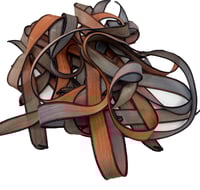 Image 4 of 1PC. BOULDER 42" hand dyed wrist wrap bracelet silk ribbon//Yoga wrist wrap bracelet ribbon