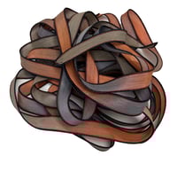 Image 1 of 1PC. BOULDER 42" hand dyed wrist wrap bracelet silk ribbon//Yoga wrist wrap bracelet ribbon