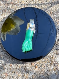 Image 3 of Chrysoprase and moonstone mano figa 