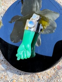 Image 7 of Chrysoprase and moonstone mano figa 