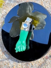 Image 1 of Chrysoprase and moonstone mano figa 