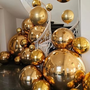 Image of Balloons on white backdrop 