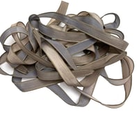 Image 1 of 1PC. MUDDY BANK 42" hand dyed wrist wrap bracelet silk ribbon//Yoga wrist wrap bracelet ribbon