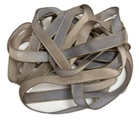 Image 5 of 1PC. MUDDY BANK 42" hand dyed wrist wrap bracelet silk ribbon//Yoga wrist wrap bracelet ribbon