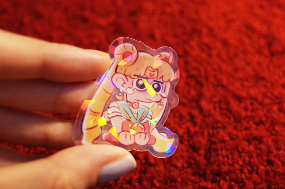 Image of Sailor moon Waterproof Vinyl Sticker | Die cut