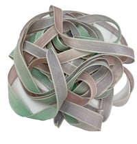 Image 2 of 1PC. STAR DUST 42" hand dyed wrist wrap bracelet silk ribbon//Yoga wrist wrap bracelet ribbon