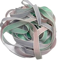 Image 1 of 1PC. STAR DUST 42" hand dyed wrist wrap bracelet silk ribbon//Yoga wrist wrap bracelet ribbon