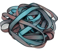 Image 1 of 1PC. SOUTHERN CHARM 42" hand dyed wrist wrap bracelet silk ribbon//Yoga wrist wrap bracelet ribbon
