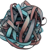 Image 2 of 1PC. SOUTHERN CHARM 42" hand dyed wrist wrap bracelet silk ribbon//Yoga wrist wrap bracelet ribbon