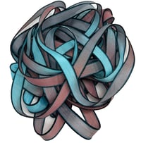 Image 6 of 1PC. SOUTHERN CHARM 42" hand dyed wrist wrap bracelet silk ribbon//Yoga wrist wrap bracelet ribbon