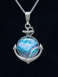 Image 2 of Anchor's Away Pendant & Earring Set