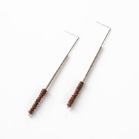 Image 1 of EARRINGS  silver #037-39