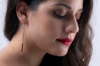 Image 2 of EARRINGS  silver #037-39